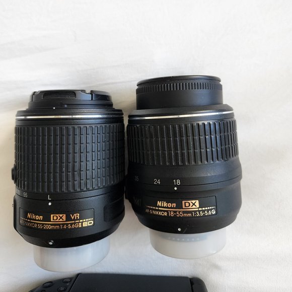 Nikon D5200 DSLR Camera Body and 50mm, 18-55mm and 55-200mm Lenses - Picture 8 of 10